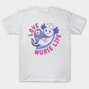 Axolotl Kawaii P R t shirt T-Shirt